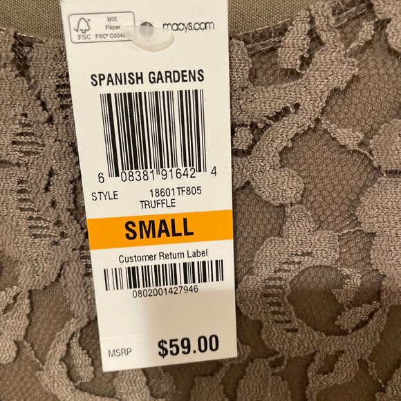 Style&Co Tan Lace Overlay Dress Size Small - Picture 7 of 10